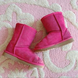 Toddler Size 10 Pink Sparkle Ugg Boots